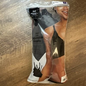 Member's Mark Ladies 2 Pack Adjustable Bralette Wire Free Black XXL NEW - Picture 1 of 3