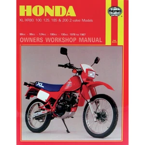Manual de reparación/servicio Haynes para '77-87 Honda XR/XL 80/100/125/185/200 (M566) - Imagen 1 de 1