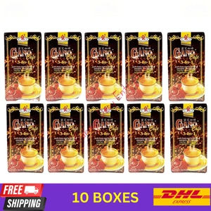 10 X Gano Excel Gano Cafe 3 in 1 Ganoderma Reishi Caffè 20 Bustine - Foto 1 di 6
