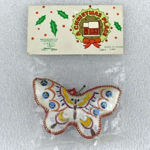 Vintage Christmas Place Ornament Plüsch Schmetterling Sigma Tastesetter Handtuch NEU VERSIEGELT - Bild 1 von 6