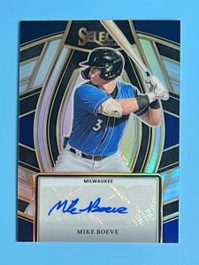 Mike Boeve Auto 2024 Panini Select #SS-MB Silver  Prizm Milwaukee Brewers - Picture 1 of 2