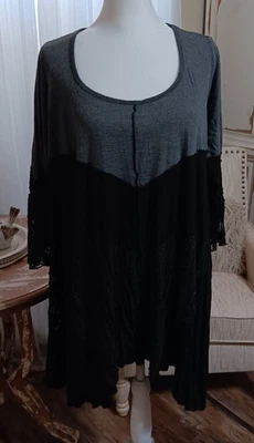 Surrealist USA Size 1 (Sm/Med) Allie Gray/Black with Lace - Image 1 of 4