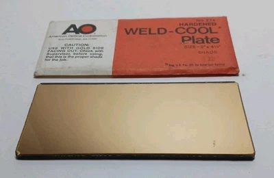 American Optical Weld Cool No. 274 WC12H Shade 12 Welding Plate Lens 2" x 4 1/4" - Image 1 of 4
