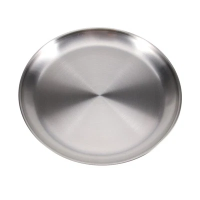  20 CM Metallplatte Grillplatte Snackteller Aus Edelstahl Edelstahlplatte - Bild 1 von 4