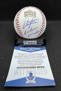 AROLDIS CHAPMAN signed 2016 World Series Baseball CHICAGO CUBS w/ COA BECKETT - Picture 1 of 4