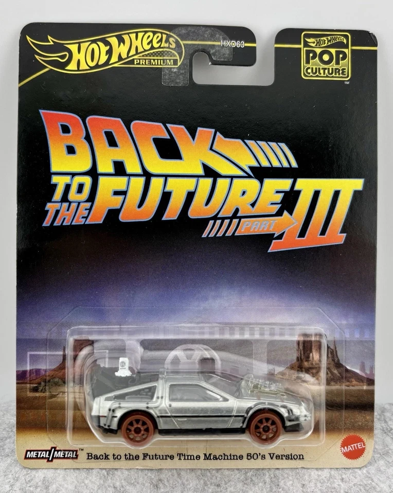 Nueva máquina Hot Wheels Pop Culture Back to the Future Time III Delorean DieCast. Foto 1 de 1