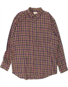 J. CREW Mens Flannel Shirt XL Green Check Cotton PU02 - Picture 1 of 3