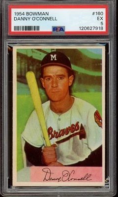 1954 Bowman Baseball #160 Danny O'Connell PSA 5 - Image 1 of 2