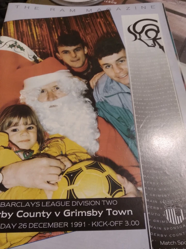 Derby County v Grimsby Town 1991/92 - Image 1 of 1