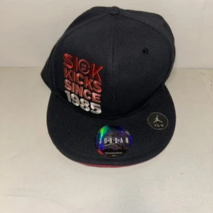 Air Jordan Men's sick kick since 1985 Black 2010 Hat 7 7/8 398228 - Picture 1 of 8