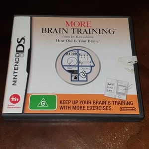 More Brain Training Game : How Old Is Your Brain? Nintendo DS Game - w/ Manual - Picture 1 of 4