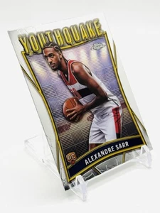 ALEXANDRE SARR RC - CHROME YOUTHQUAKE #YQ-2 - 2024-25 Topps Chrome WIZARDS - Bild 1 von 3