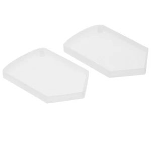 2 Pezzi Stampo Posizionamento Scudo Silicone Pendente Stampi Resina per Gioielli con Foro - Foto 1 di 12