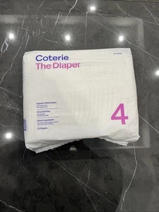 Coterie Diapers Size 4 NEW IN PACKAGE, clean, natural and disposable diapers - Picture 1 of 2