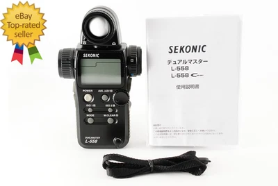 [COMO NUEVO con correa] Medidor de luz digital maestro doble Sekonic L-558 L558 JAPÓN #275 Foto 1 de 4