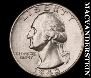 Cuarto Washington 1943-D - escaso alto grado brillante sin precio base #D6574 - Imagen 1 de 2