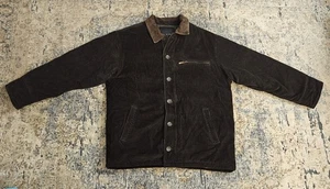 Vintage Bill Blass Herren Cord Feldjacke Gr. XL braun Full Zip Flanell gefüttert - Bild 1 von 11