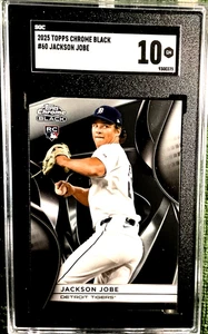 Topps 2025 cromo negro RC SGC 10 Jackson Jobe #60 - Imagen 1 de 2