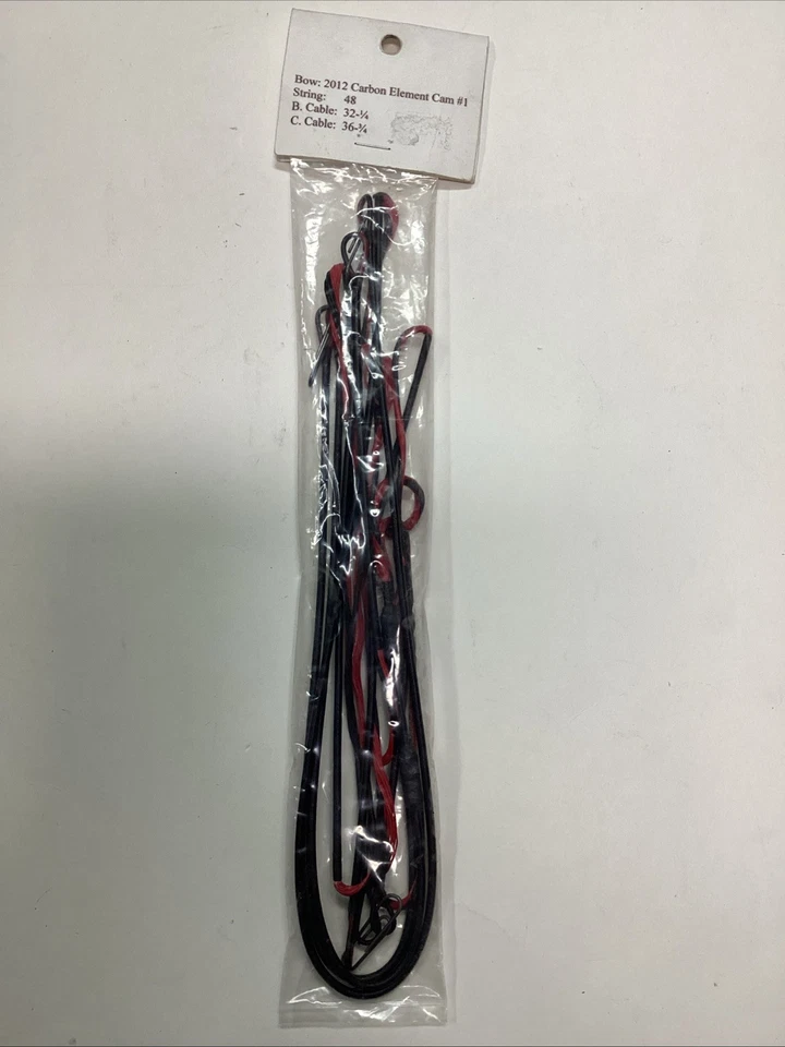 Juego de cuerdas Hoyt 2012 Carbon Element Cam #1 rojo y negro Foto 1 de 1