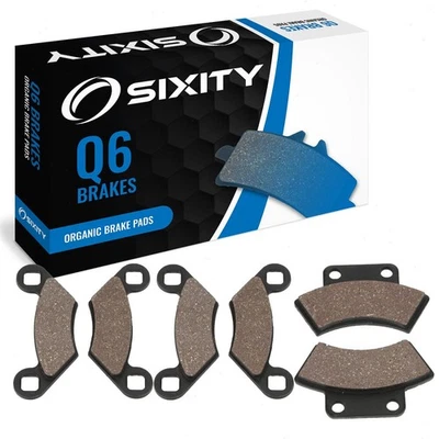 Front + Rear Organic Brake Pads 1997 Polaris Sportsman 500 4x4 Set Full Kit  wl - Изображение 1 из 4