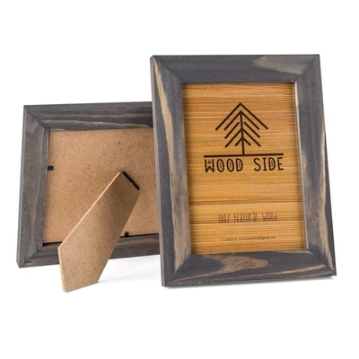 Rustic Wooden Picture Frame 5x7 Inch - Set of 2-100% Natural Eco Distressed W... - Image 1 of 4