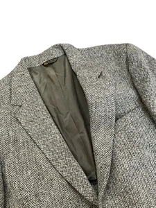 Vintage Harris Tweed Blazer Herren 44R Grau 100% Schottische Wolle Sport Mantel Jacke - Bild 1 von 11