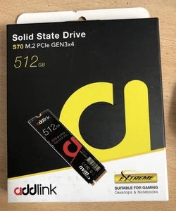 ADDLINK SSD 512Go S70 M.2 2280 PCIe 3.0 x 4 NVMe 1(2) - Photo 1/2
