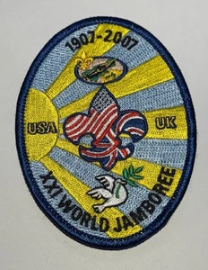 2007 World Jamboree USA UK XXI Patch Boy Scout KJ4 - Picture 1 of 1
