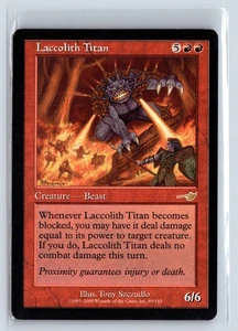 (4x) LACCOLITH TITAN – MTG Magic the Gathering Card – Nemesis – Rare - Picture 1 of 6