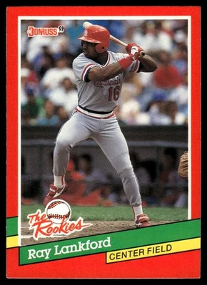 1991 Donruss The Rookies #8 Ray Lankford - Image 1 of 2