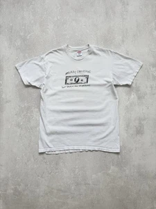 Vintage Supreme Merry Christmas Tee Shirt White Dollar Y2K - Bild 1 von 6