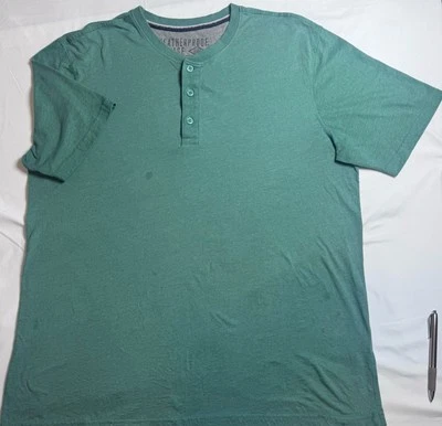 Henley de manga larga impermeable vintage 1948 para hombre talla XL verde claro Foto 1 de 4