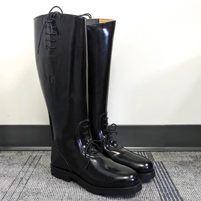 Intapol Law & Order Chippewa Style Police Motorcycle Lace-Up Boots [Black] 12 D - Image 1 of 4