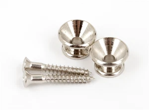 Genuine Fender Original Vintage Style Guitar Strap Buttons - NICKEL, Pair - Picture 1 of 1