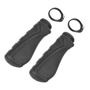 Anti Slip Soft Rubber Handlebar Grips for Electric Scooter and Bikes 22mm Tubes - Picture 1 of 8