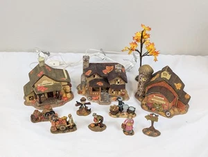 Vintage Harvest Bounty 11 Pezzi Illuminato Casale Casale Set Autunno Autunno Decorazione LEGGI - Foto 1 di 19