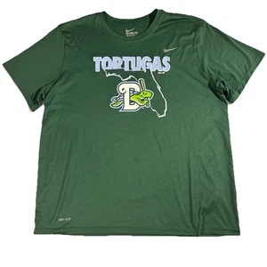 Nike Dri-Fit Daytona Tortugas Graphic T Shirt sz 2XL XXL Athletic Cut Green MiLB - Picture 1 of 5