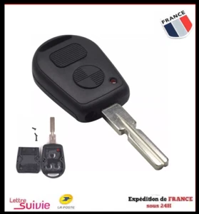 Clé / Clef : Coque 2 Boutons Bmw E31 E32 E34 E36 E38 E39 E46 E52 E83 Z3 - Foto 1 di 3