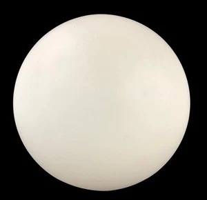 Vintage Italian Hand Blown Glass White Frosted Ball Globe Lamp / Ceiling Shade - Picture 1 of 7