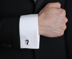 PAUL SMITH QUESTION MARK ? CUFFLINKS RP £100 NEW BOX SILVER TONE DESIGNER NIB - Picture 1 of 9