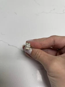 2.94 Ct.Radiant Cut Solitaire Lab Grown Diamond Ring 18k Yellow Gold - Picture 1 of 5