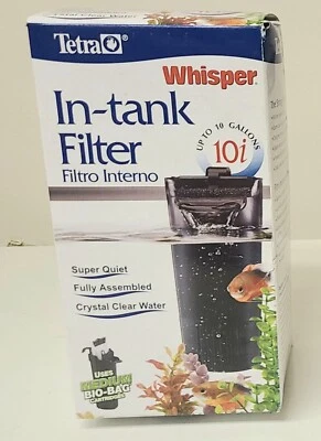 Filtro de alimentación interno Tetra Whisper 10i filtro en tanque de 5 a 10 galones Foto 1 de 3