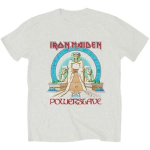 Iron Maiden Powerslave Egypt T-Shirt Grey New - Picture 1 of 1