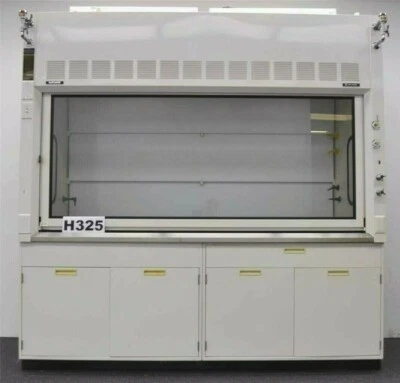 8' Chemical Fume Hood w/ General Storage/ Fisher Hamilton Safeaire / E1-467 - Image 1 of 4