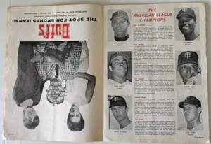 Minnesota Twins 1965 World Series Program with RARE Upside Down Ad Typo!!! - Picture 1 of 2