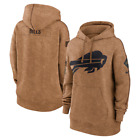 Pullover Hoodie Women's Buffalo Bills 2023/24 Salute To Service Brown S-3Xl