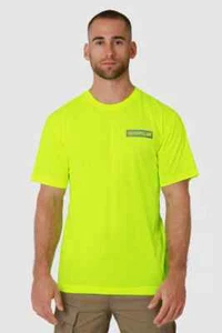 CATERPILLAR TRITON BLOCK SHORT SLEEVE TEE PPE Hi Vi Night Lightweight - Picture 1 of 27