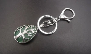 Aventurin Schlüsselanhänger / Taschenschmuck aus Brasilien - Lebensbaum - Bild 1 von 2