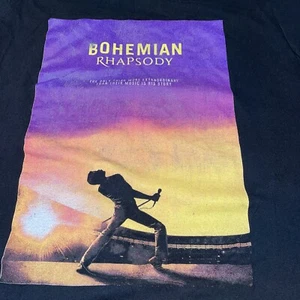 Queen Bohemian Rhapsody Poster Image Men's Tee Shirt Size Medium Used Flaw - Picture 1 of 4