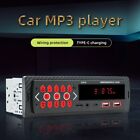 Car Stereo Receiver with FM Radio Audio Playback and Fast USB Charging